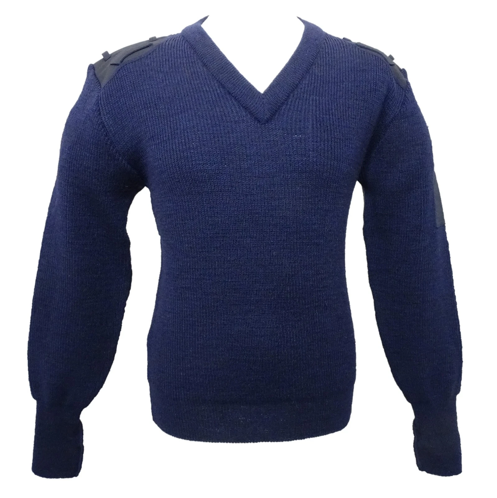V Neck NATO Commando Woolly Pully Jumper in Navy Blue 100% Pure Wool New
Opens in a new window or ta