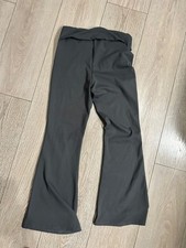 Art Class DARK GRAY Foldover Flare Leg Stretchy Pants Girls - Size 10-12
