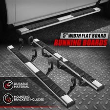 For 07-19 Silverado Sierra Crew Cab S.steel 5 Side Step Nerf Bar Running Board