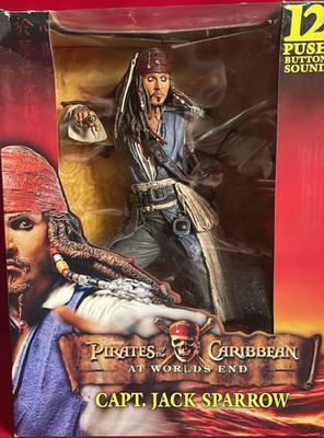 (OpenBox)NECA Pirates of the Caribbean Jack Sparrow 12'' Action Figure with Sound