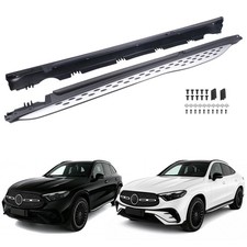 f&uuml;r Mercedes GLC X254 SUV C254 Coupe Trittbretter Umbausatz Alu-Optik Chrome