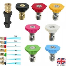 Pressure Washer Lance Spray Wand 7 Nozzle +Adapter For Karcher K2 K3 K4 K5 K6 K7