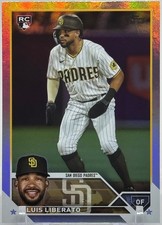 2023 Topps Series 2 Luis Liberato RC Rainbow Foil Parallel #659 San Diego Padres