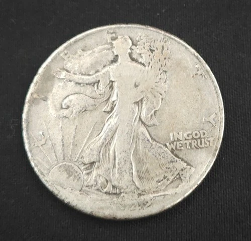 1942 US SILVER HALF DOLLAR (50c) WALKING LIBERTY (7083)
