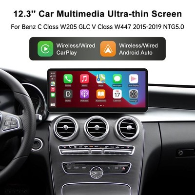 12.3''Carplay Android Auto Touch screen für Mercedes-Benz C-Class W205 GLC V W447