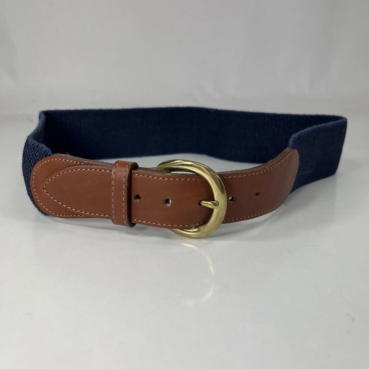 Vintage Lands End Leather Woven Belt Southwestern Boho Wide Cinch Waist Size 30 Lands End Belt - Etsy main image 3