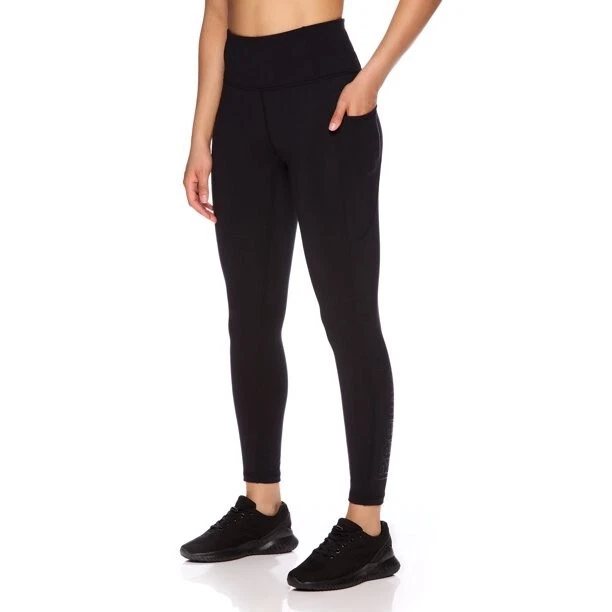 Reebok Women's Everyday Highrise 7/8 Legging with 25 Inseam and Side  Pockets XS