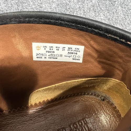 Timberland Boot Company Wodehouse Lost History Black Leather Chukka Boots US 9 - Picture 15 of 18