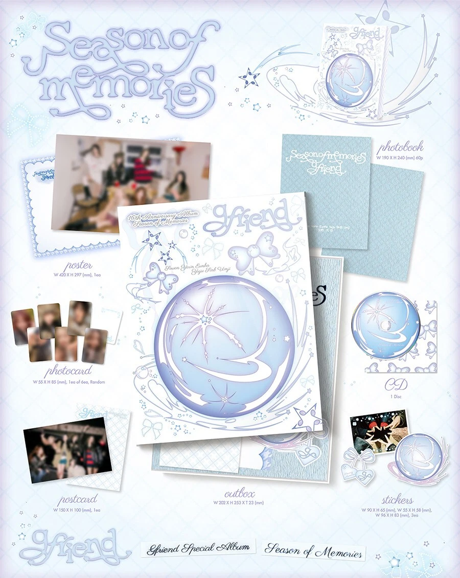 GFRIEND [SEASON OF MEMORIES] Special Album CD+Photo Book+Poster+2