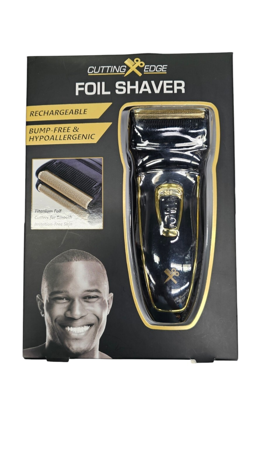 Cutting Edge Foil Shaver with Pop-Up Trimmer Hypoallergenic Electric Razor Men's