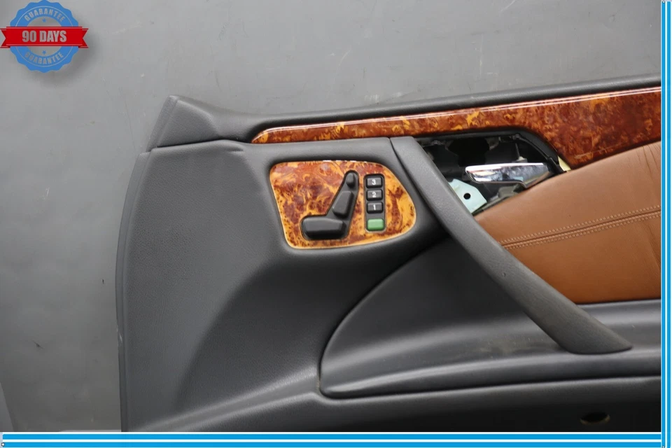 96-03 Mercede E430 E320 W210 Panel de puerta interior delantero derecho negro OEM Foto 4 de 4