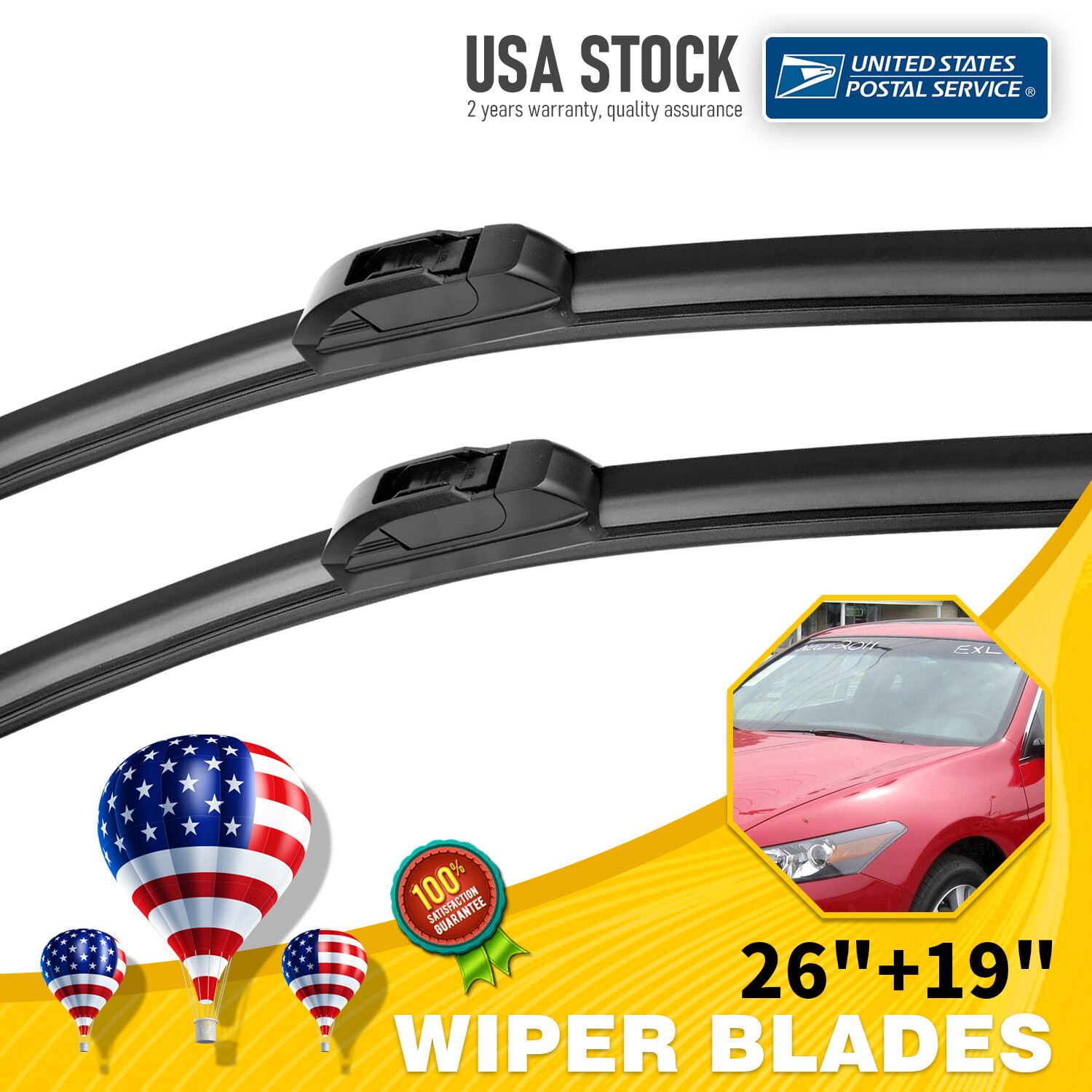 OEM Replacement Windshield Wiper Blades Set 26