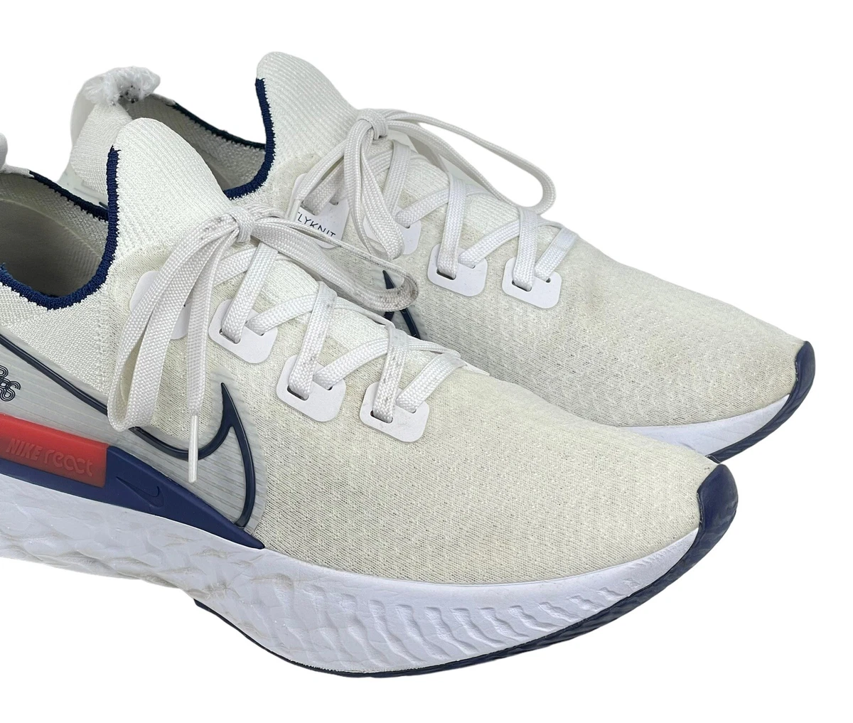 Nike Infinity React Blue Ribbon Sports Track White Running Shoes