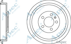 Apec DRM9169 Brake Drum