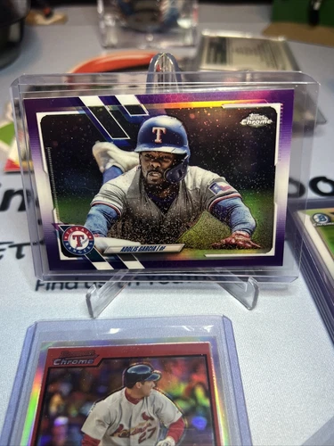 Adolis Garcia 2021 Topps Chrome Update Purple Refractor USC64 Rangers