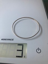 Gold Armreif Gelbgold 333 gestempelt Muster 1, Durchmesser ca 67 mm, ca 3 g