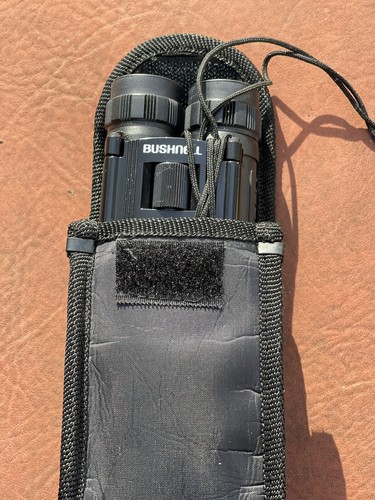 2 Bushnell Black Small Compact Pocket Binocular 8x21 378 ft 1000 yds with Case - Picture 13 of 15