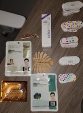 Kolorowy balsam do rąk uliczny 1,69 fl oz, 85 pilników do paznokci, masek, krawat do włosów, drewniana dłoń