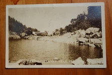 Lake Killarney Ironton MO rppc real photo postcard p/u 1944