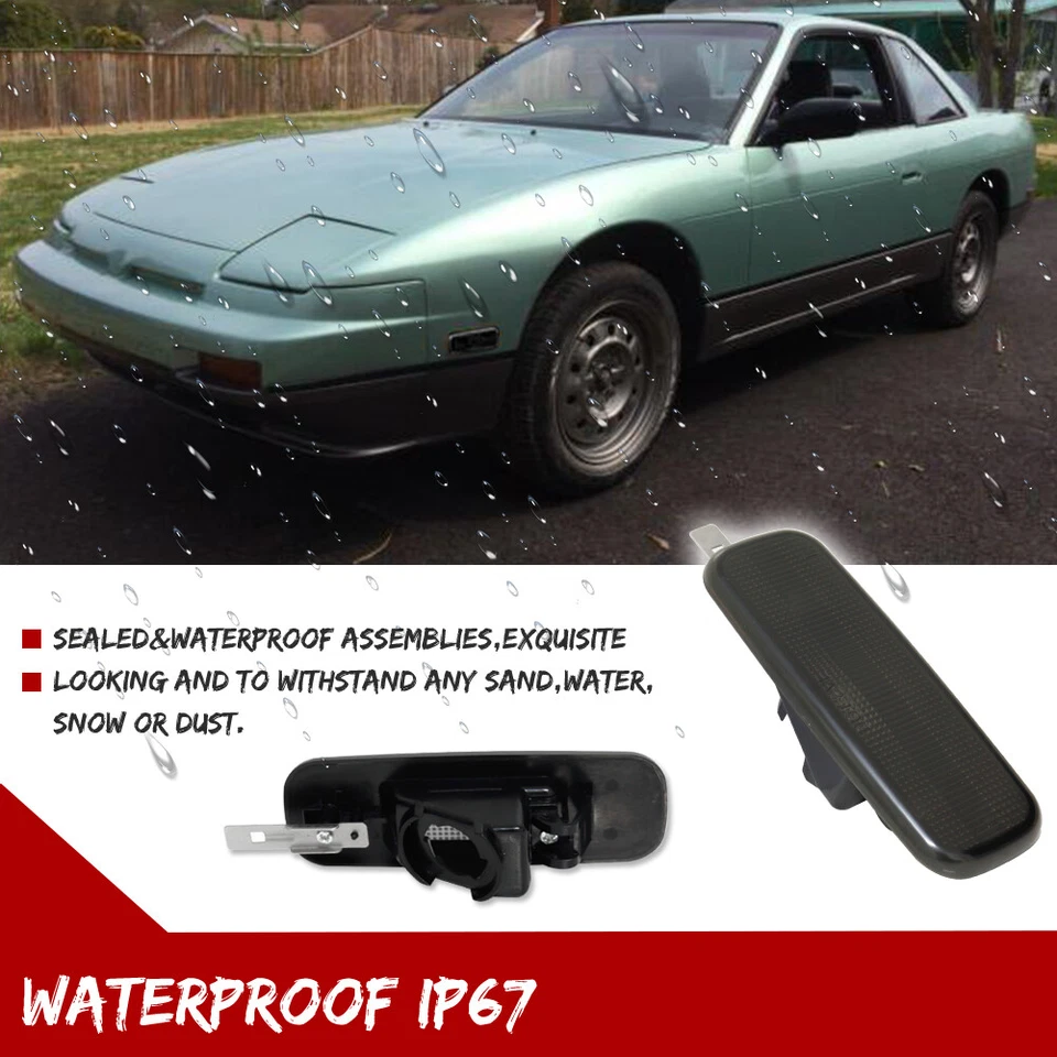 Luces LED delanteras blancas humo para 93-97 Nissan Altima 89-94 240SX S13 Foto 4 de 4