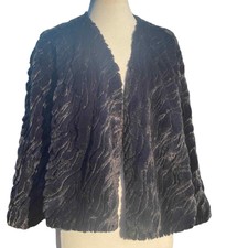 Marina Faux Fur Short Cape/jacket - Size 2x