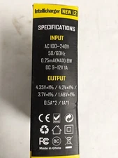 NITECOE Intellicharger New i2 battery charger in box (Batteries not included)