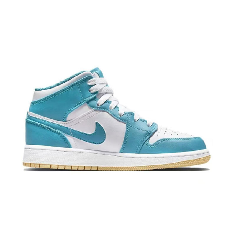 Nike Air Jordan 1 AJ1 Mid Aquatone GS Youth shoes  DQ8423-400 men's DQ8426-400 thumbnail 4