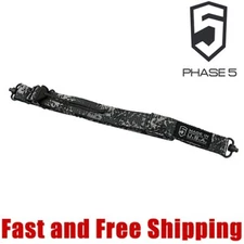 Phase 5 Tactical Quick Adjustable 2-Point Rifle Sling w/ QD swivel -Digital Grey