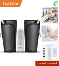 Customizable Calf Air Compression Massager - Ideal for Edema and RLS Relief