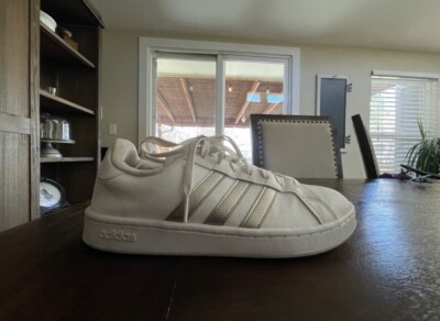Size 9 - adidas Courtpoint X White Silver Metallic