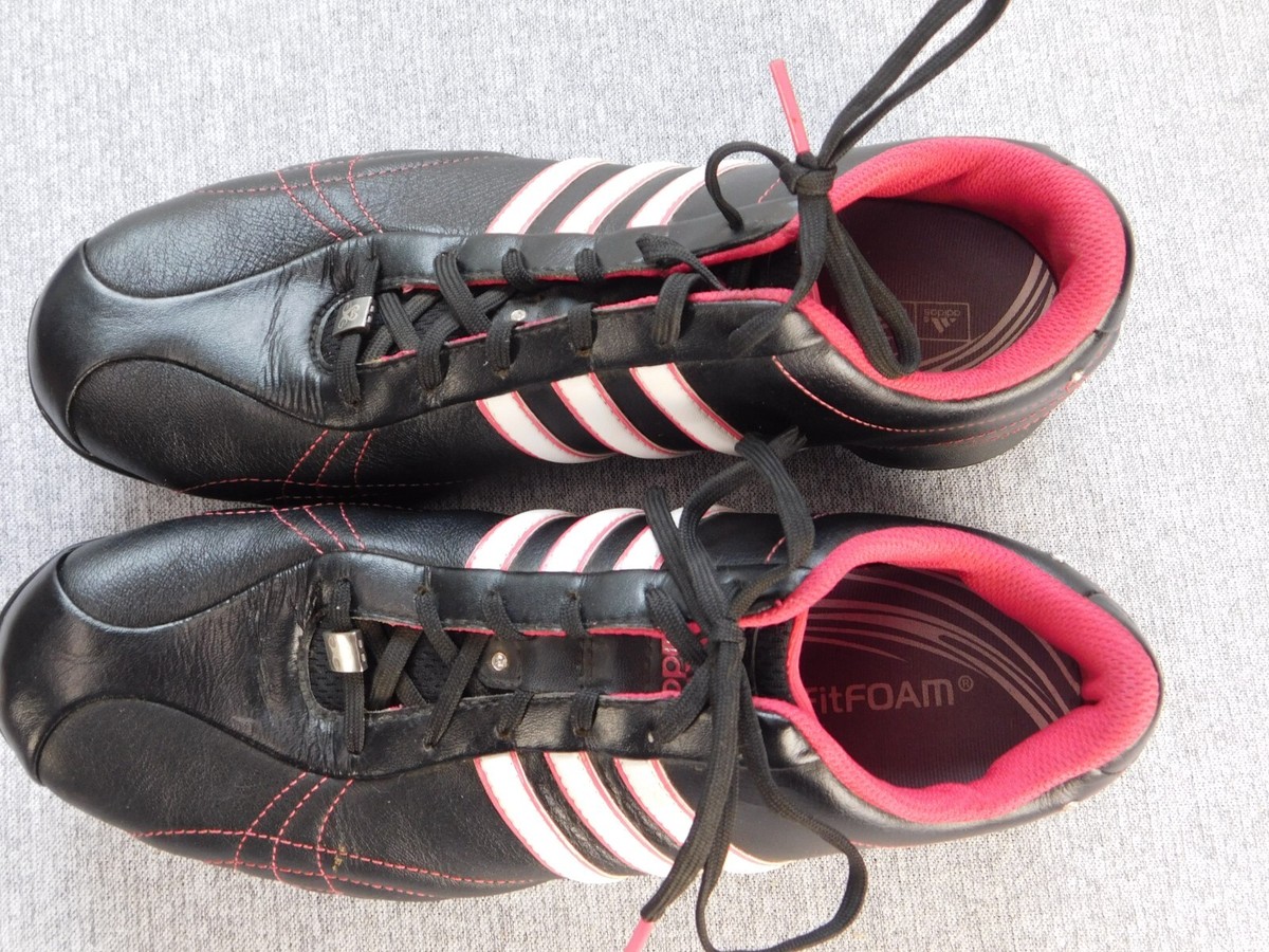 Adidas Signature Natalie Women's Golf Shoes Black Pink Size 9.5