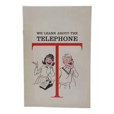 Vintage 1960s School Booklet AT&T Bell System We Learn About The Telephone Book