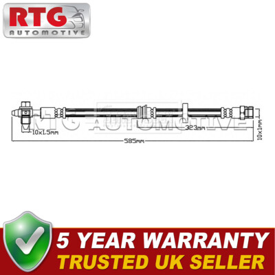 Front Brake Hose Fits Seat Alhambra 2010- VW Sharan 2010- 1.4 1.8 2.0 TDi