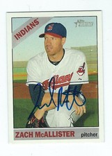 Autographed Zach McAllister Cleveland Indians 2015 Topps Heritage Card #515