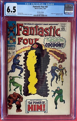 Fantastic Four #67 (1967) Origin & 1st Appearance HIM (Warlock) Cameo CGC 6.5