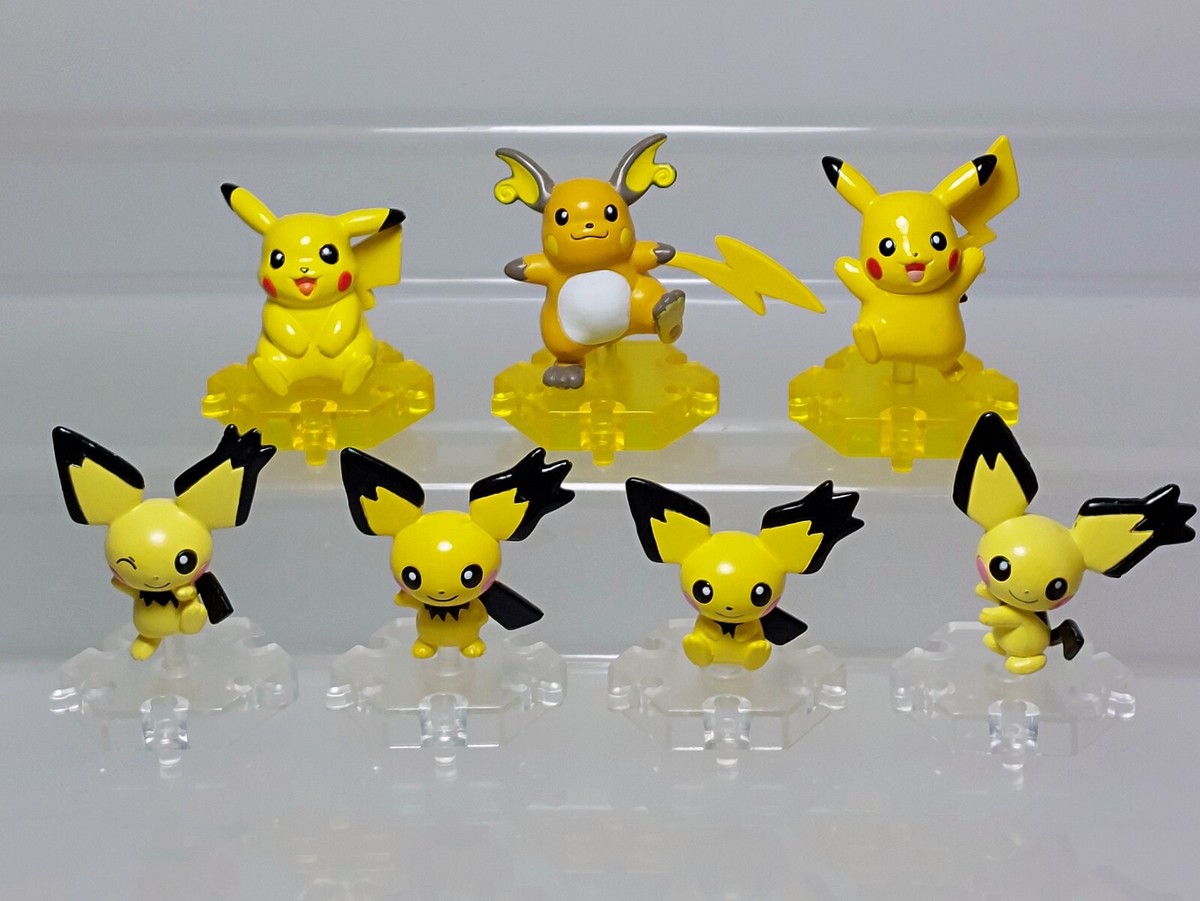 Raichu Pikachu Pichu Pokemon Chou Get Taizen Figure Bandai