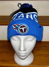NFL TENNESSEE TITANS KNIT POM POM STYLE STOCKING HAT CAP BEANIE NWT
