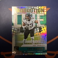 2023 Donruss Foye Oluokun #PDL-19 Production Line Insert Jacksonville Jaguars