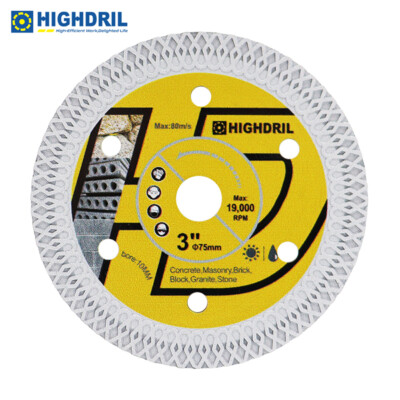 3''/ 75mm Diamond Cutting Disc Wheel Saw Blade for Tile Marble Porcelain Ceramic
