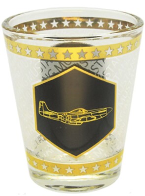 Born Aviation P-51 Gold Shot Glass