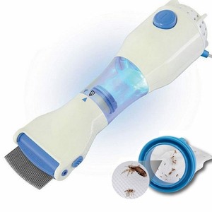 Electric Flea Comb Treatment Safe Pet Head Lice Kills Hair Cleaner