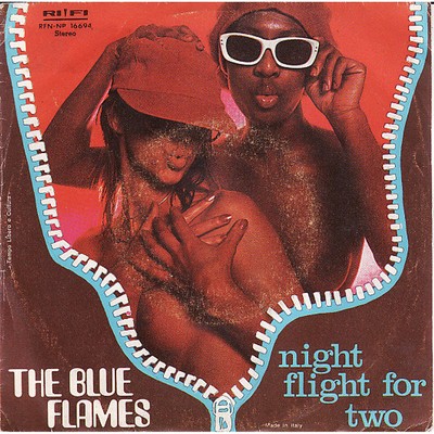 The Blue Flames - Night Flight For Two (Vinyl 7'' - 1977 - IT - Original)