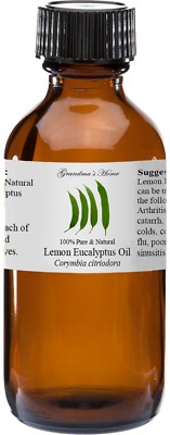 Lemon Eucalyptus Essential Oil - 4 oz - 100% Pure and Natural - (Citriodiol) 