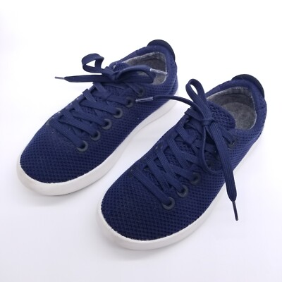 Allbirds Tree Pipers Shoes Mens 9 Blue Mesh Lace Up Low Top Athletic Sneakers Allbirds Tree Runners TR Navy Blue & White Lace-Up mesh  main image 4