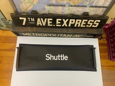 R32 NYC NY SUBWAY ROLL SIGN CENTER FONT SHUTTLE SIDE DESTINATION GARAGE HOME ART