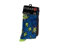 Pixar Men's Novelty Crew Socks 1 Pair Multicolor Shoe 6-13