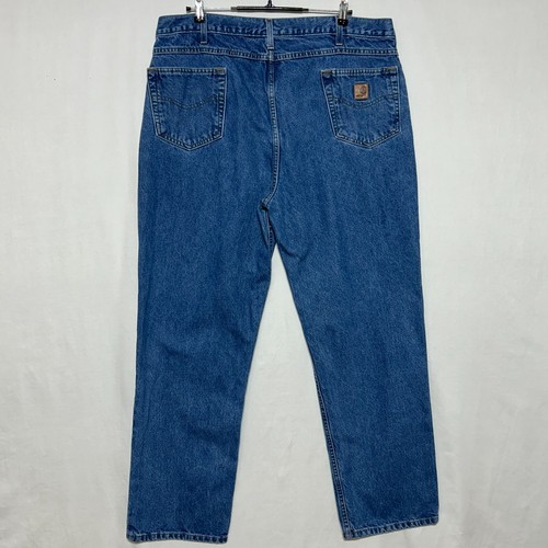 Carhartt Jeans Herren 42x32 blau Traditional Fit Maße 41x32 Dark Wash Workwear - Bild 3 von 10