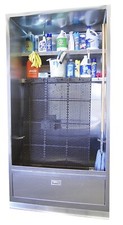 MOP SINK 94"x46" STAINLESS STEEL WASH UP ENCLOSURE CABINET W/SHELVES MADE IN USA