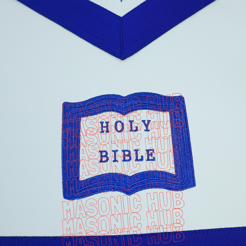 Masonic CHAPLAIN Apron With Chain Collar & Gloves - Blue Lodge Officer Regalia - Picture 4 of 18