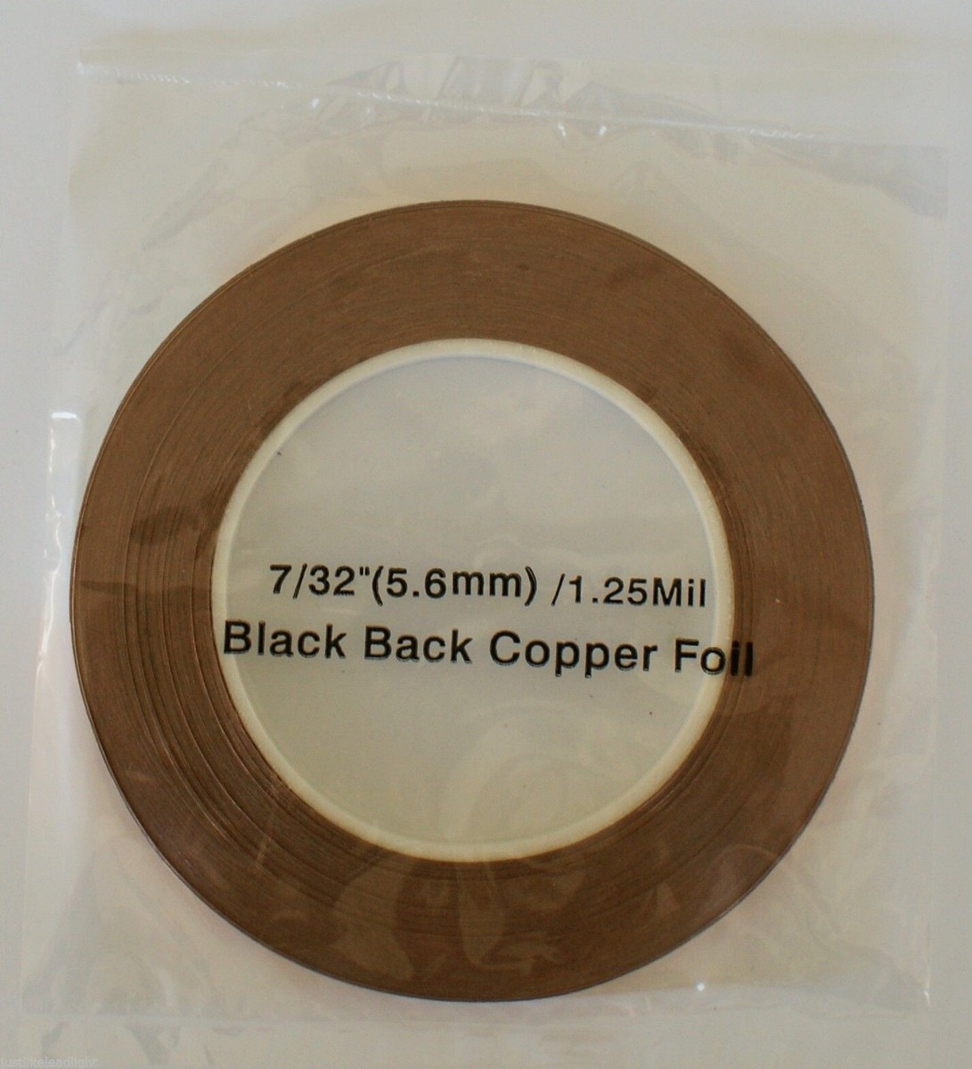 Binari Glass Studio 1/4 Inch Black Backed Copper Foil - For Stained Glass, Tiffany Style Lamp Projects